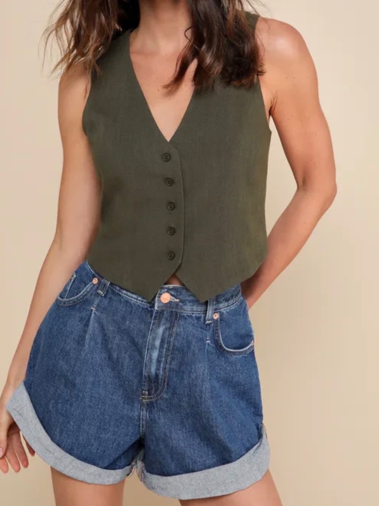 Nwt Free People We The Free Danni High Rise Rolled Hem Short, Size Xl